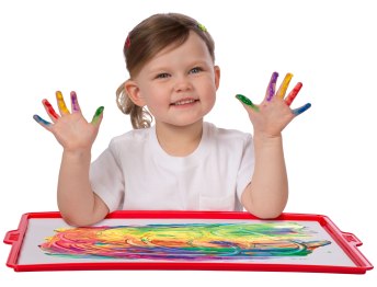 Finger Painting Paper and Tray