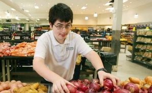 Autistic Teen Working