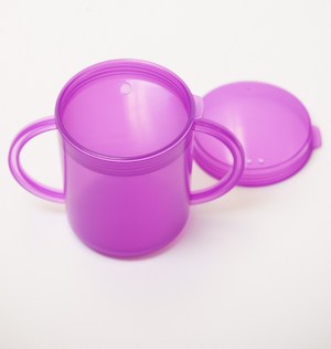 Recessed lid cup with handles - Special Needs Essentials