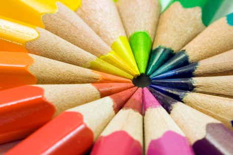 These are Colored pencils on white